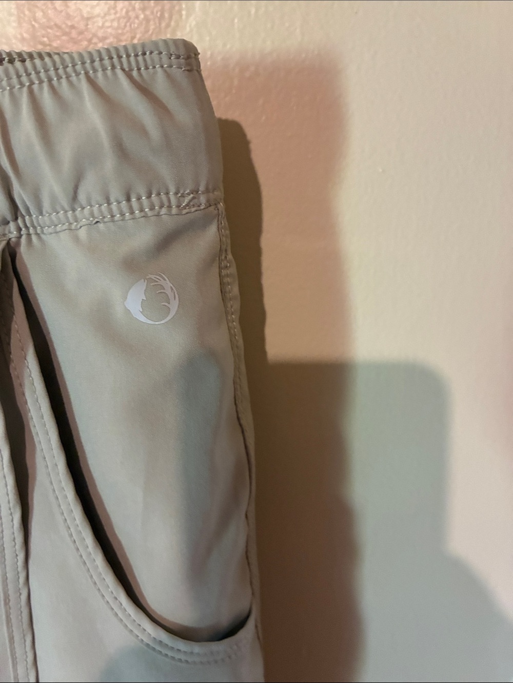 Light Olive Active Skort with Drawstring - Picture 3 of 5